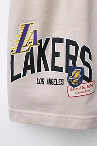 LOS ANGELES LAKERS NBA PLUSH SHORTS