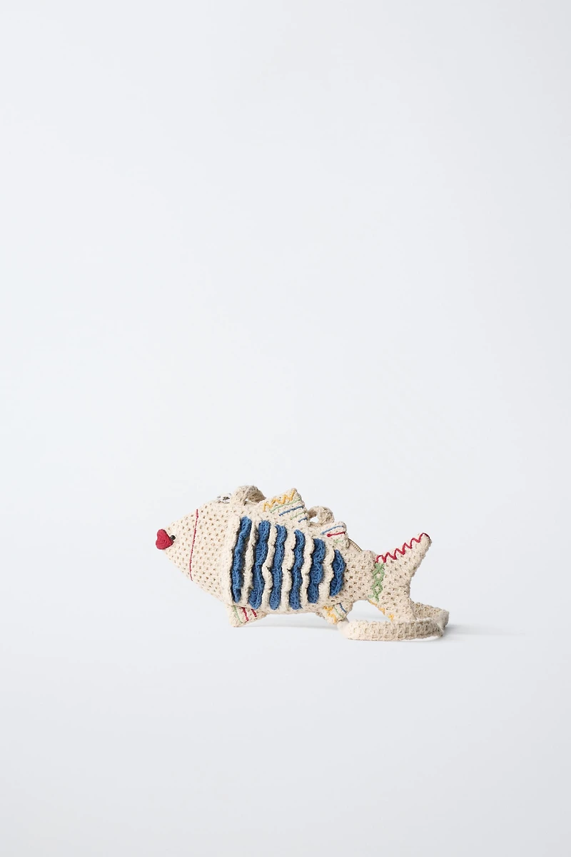 SAC BANDOULIÈRE POISSON EN CROCHET