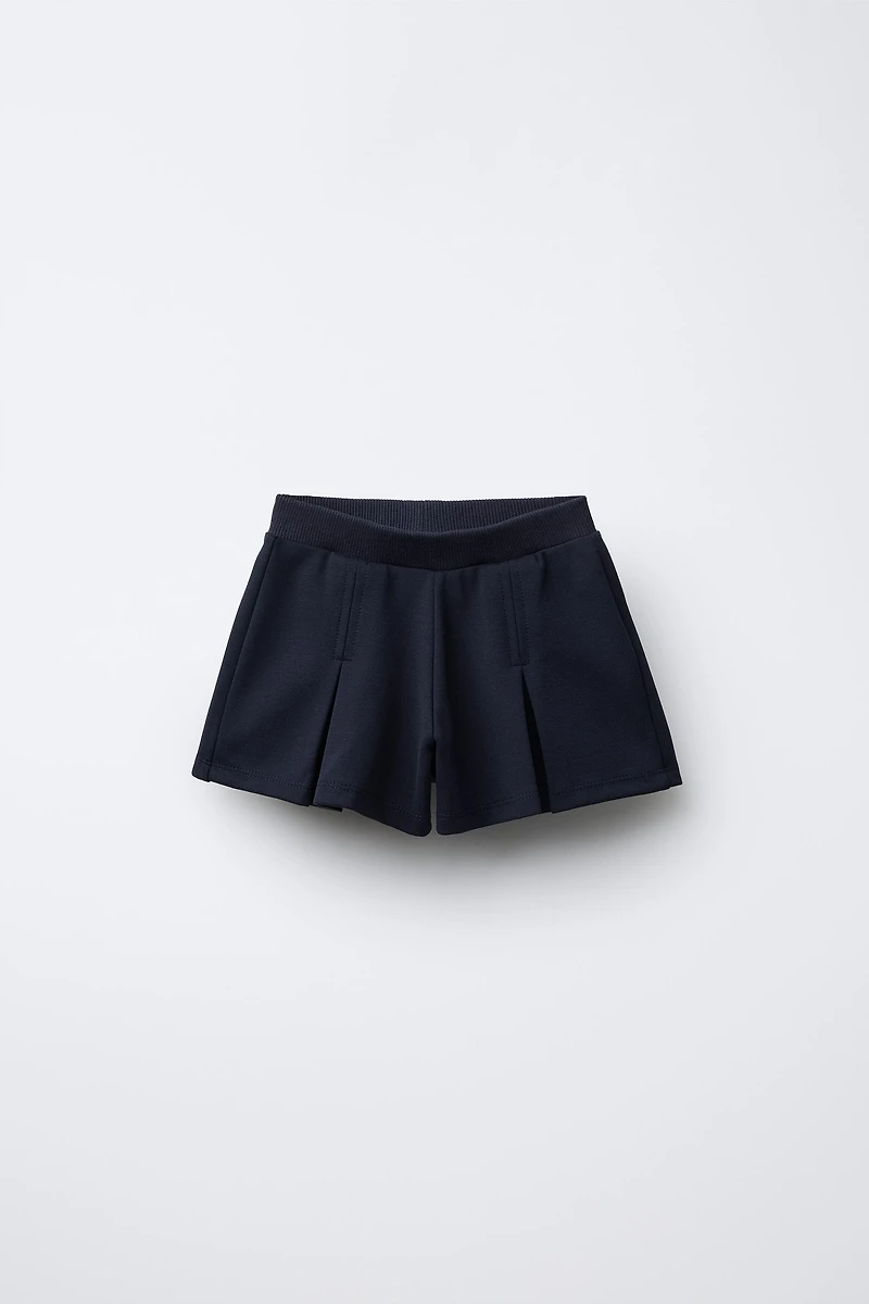 JUPE-SHORT BERMUDA PLIS