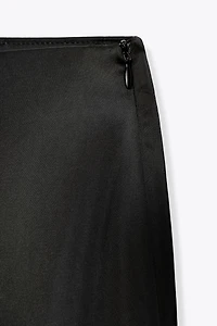 HIGH-WAISTED SATIN PANTS