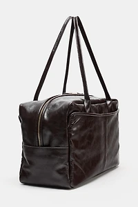 MAXI LEATHER BOWLING BAG
