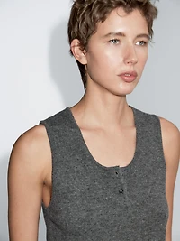 Knit top with button details