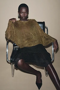 PULL EN MAILLE MÉTALLISÉE