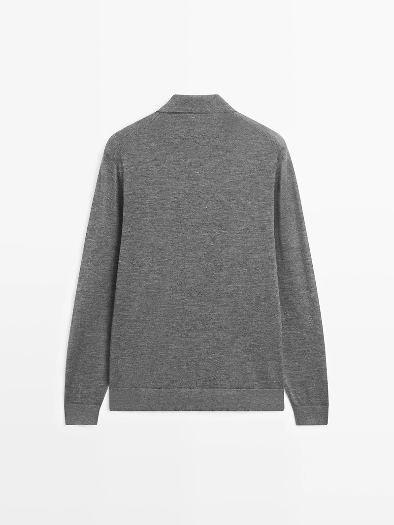 100% cashmere knit cardigan