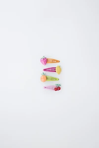 PACK OF FOUR FRUIT CLIPS