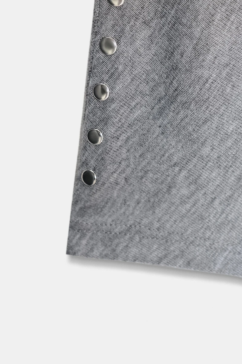 BATWING SLEEVE T-SHIRT WITH STUDS