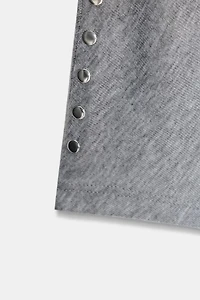 BATWING SLEEVE T-SHIRT WITH STUDS