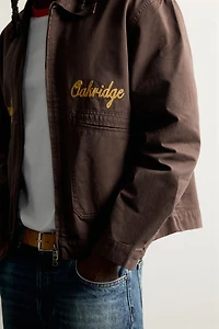 EMBROIDERED CROPPED JACKET