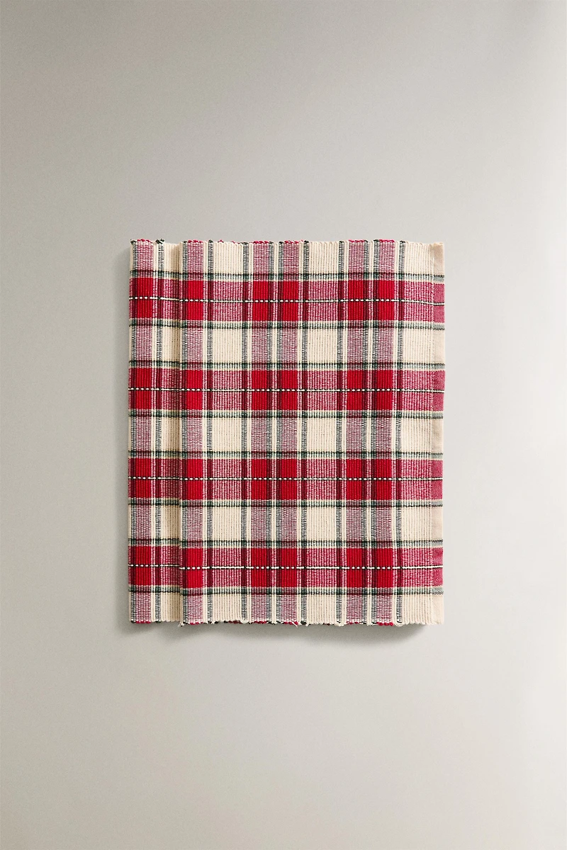 SET DE TABLE TARTAN NOËL (LOT DE 2)