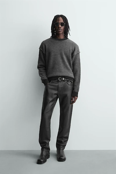 REVERSED SEAM CONTRAST JUMPER