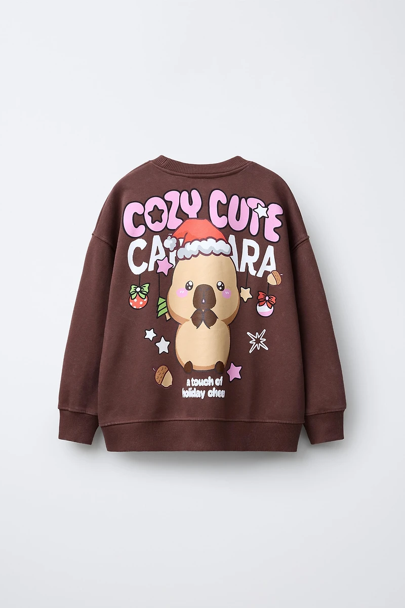 CAPYBARA CAPYFUN © PRINTED SWEATSHIRT