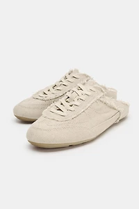 WORN-EFFECT MULE SNEAKERS