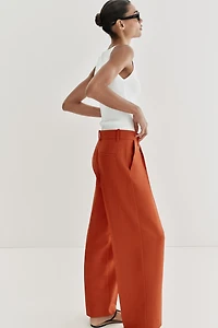 PANTALON DROIT À PINCES