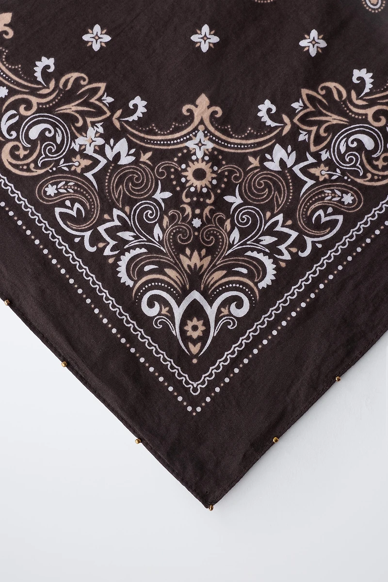 SQUARE PRINTED BANDANA