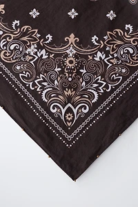 SQUARE PRINTED BANDANA