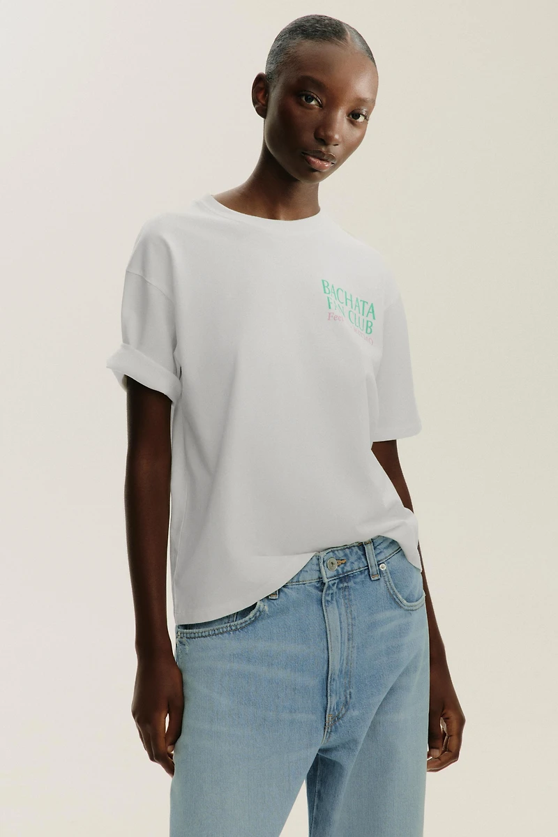 T-SHIRT IMPRIMÉ INSCRIPTION