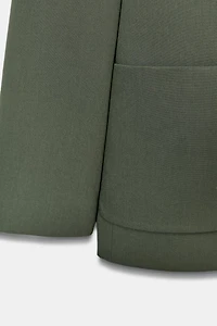 VESTE DROITE À ÉPAULETTES