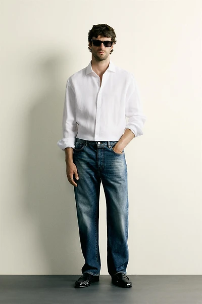 CHEMISE REGULAR FIT 100% LIN