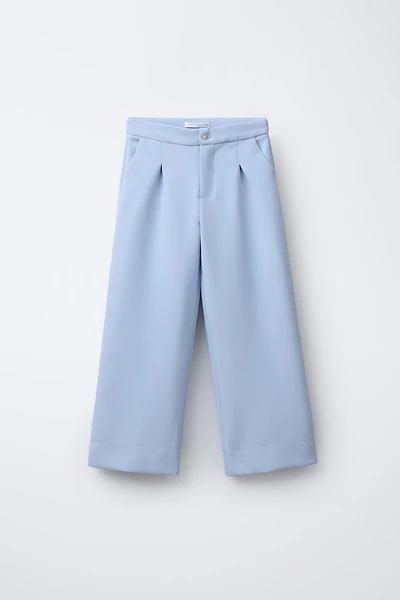 JEWEL BUTTON TAILORED PANTS