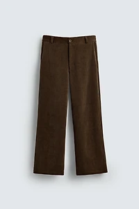 PANTALON COUPE LARGE EN VELOURS CÔTELÉ