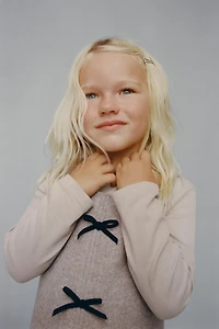 ROBE-SALOPETTE À LACETS EN VELOURS