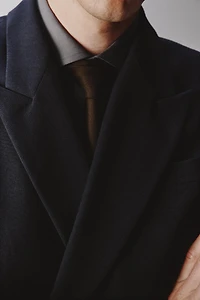 VESTE DE COSTUME CROISÉE EN LAINE