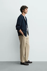 STRAIGHT FIT STRETCH PANTS