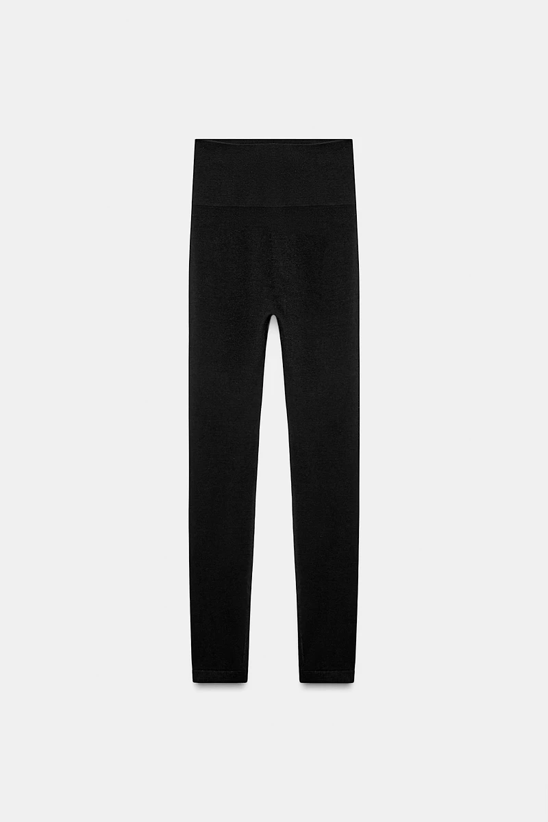 MERINO WOOL SEAMLESS LEGGINGS SKI COLLECTION