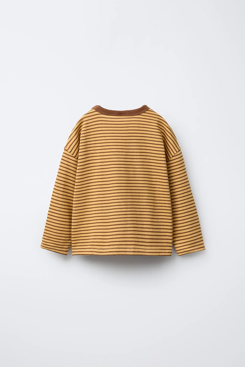 HEAVY WEIGHT STRIPED T-SHIRT