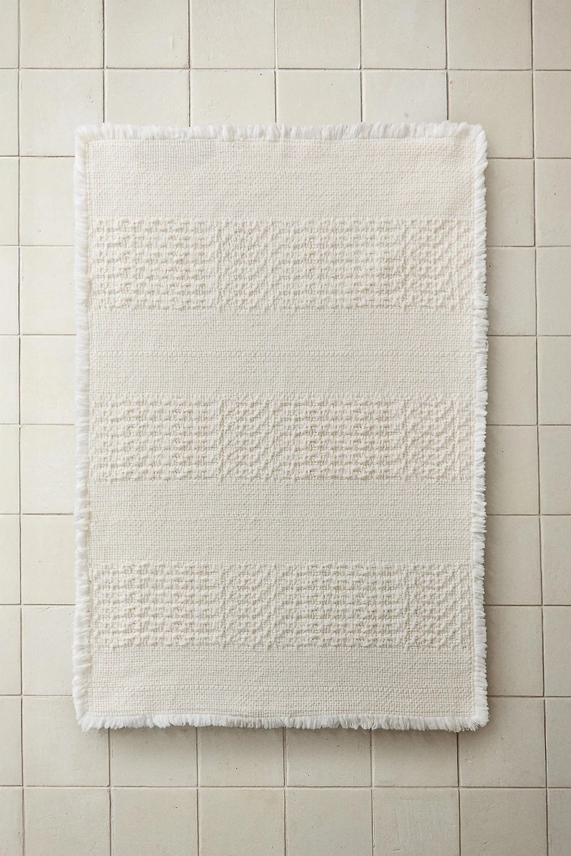 RAW-EDGE BATH MAT