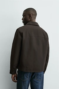 QUILTED POCKET OVERSHIRT