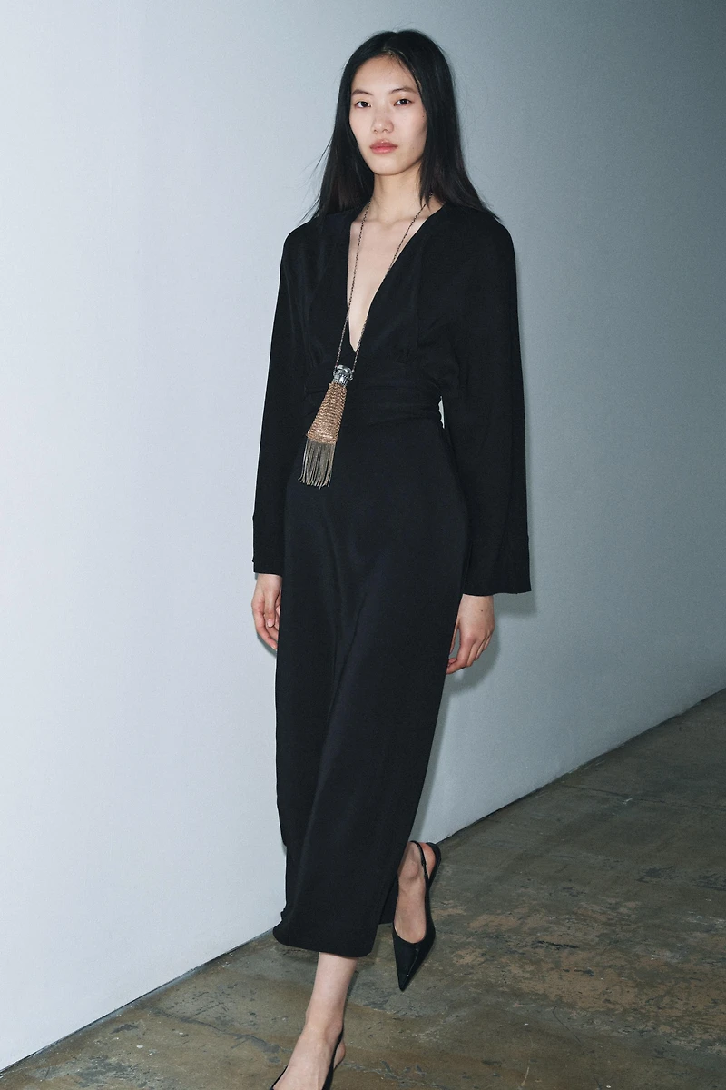 ROBE MIDI À NŒUDS ZW COLLECTION