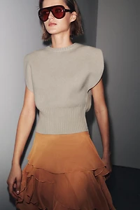 GILET EN MAILLE LAINE