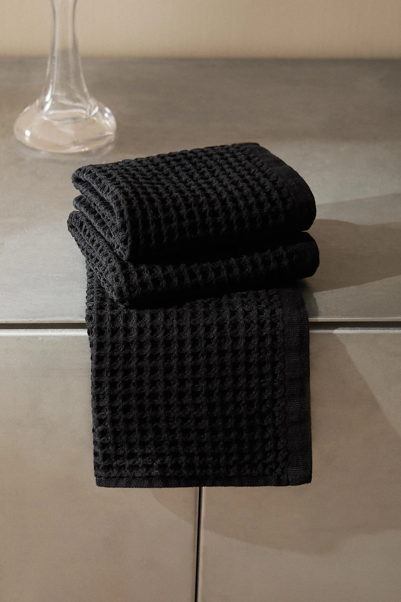 WAFFLE COTTON HAND TOWEL (PACK OF 3)