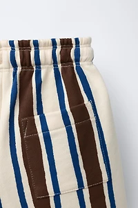 PLUSH STRIPED SHORTS