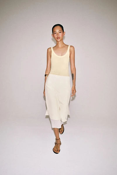 ZW COLLECTION COMBINATION MIDI SKIRT