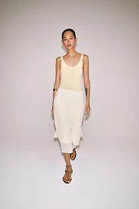 ZW COLLECTION COMBINATION MIDI SKIRT