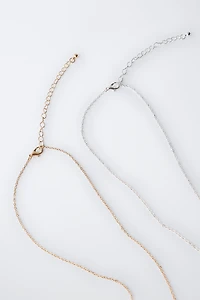 PACK OF TWO ANIMAL NECKLACES