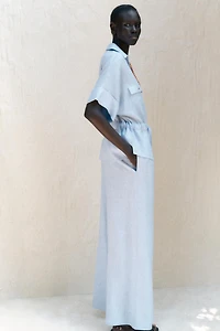 WIDE LINEN PANTS