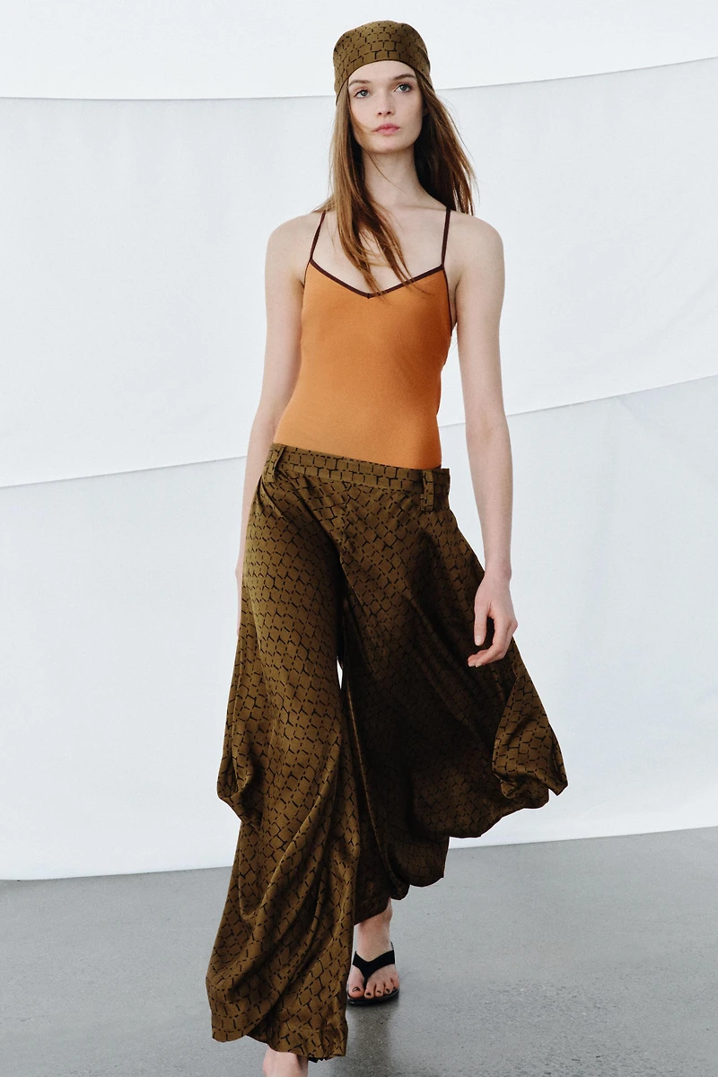 PANTALON IMPRIMÉ DRAPÉ ZW COLLECTION