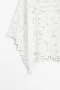 Crochet knit cape
