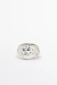 Bague effet fondu brillant