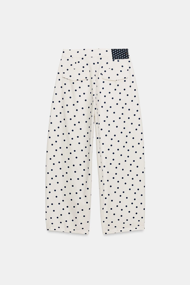 POLKA DOT BARREL PANTS