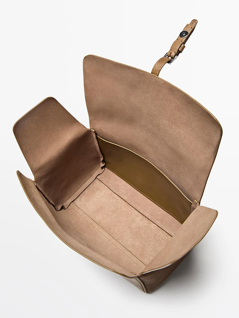 Nappa leather travel toiletry bag