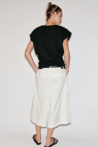 COTTON V-NECK T-SHIRT