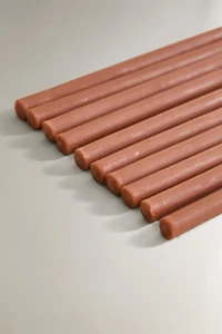 PACK OF TOFFEE DECORATIVE CANDLES (PACK OF 10)