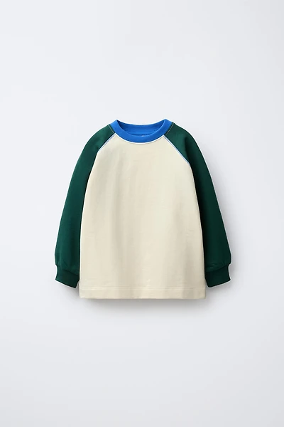 CONTRAST RAGLAN SLEEVE T-SHIRT