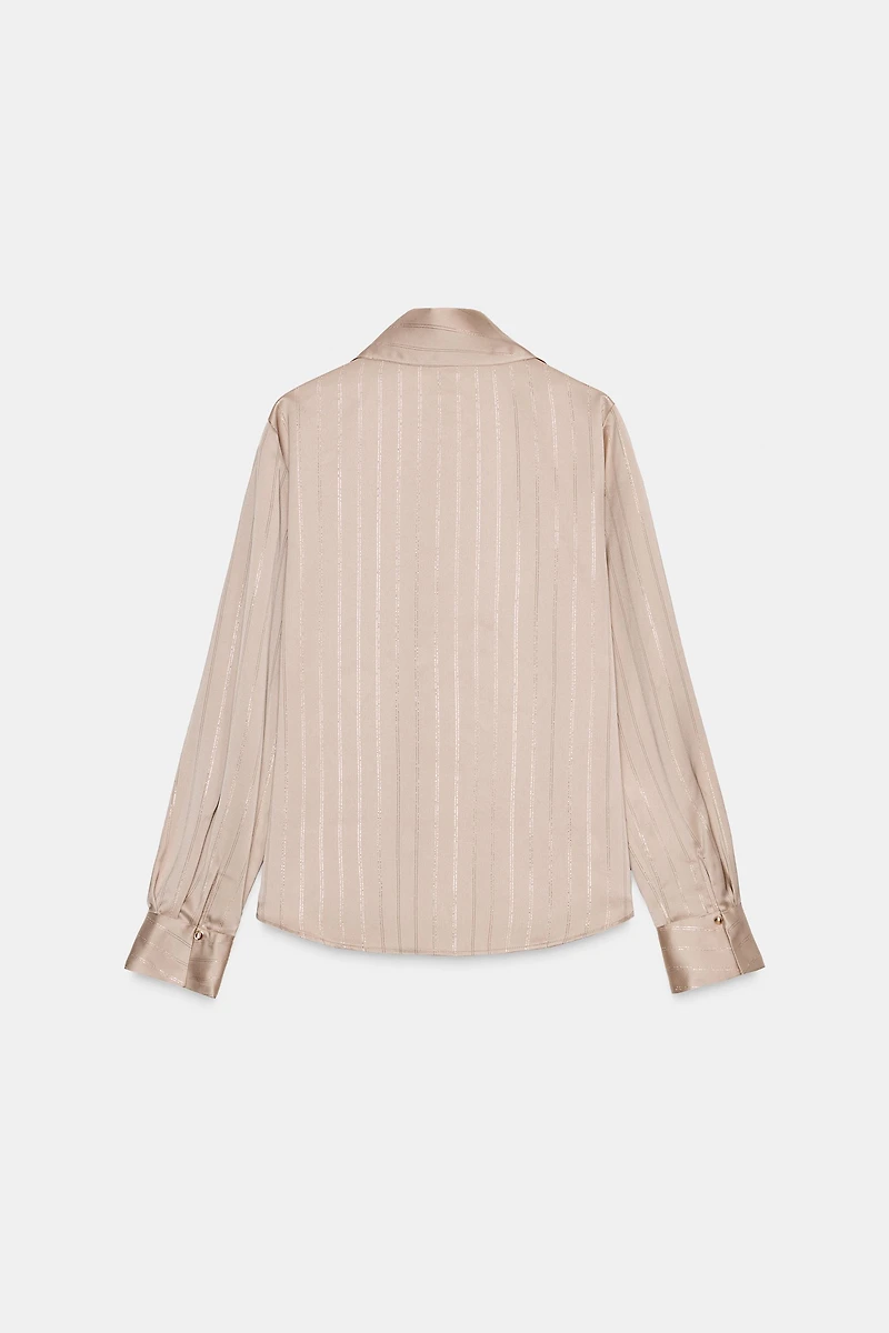 METALLIC THREAD APPLIQUÉ BLOUSE