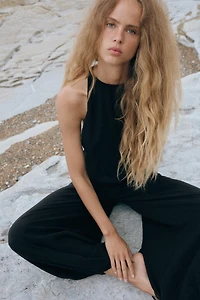 FLOWY LONG JUMPSUIT