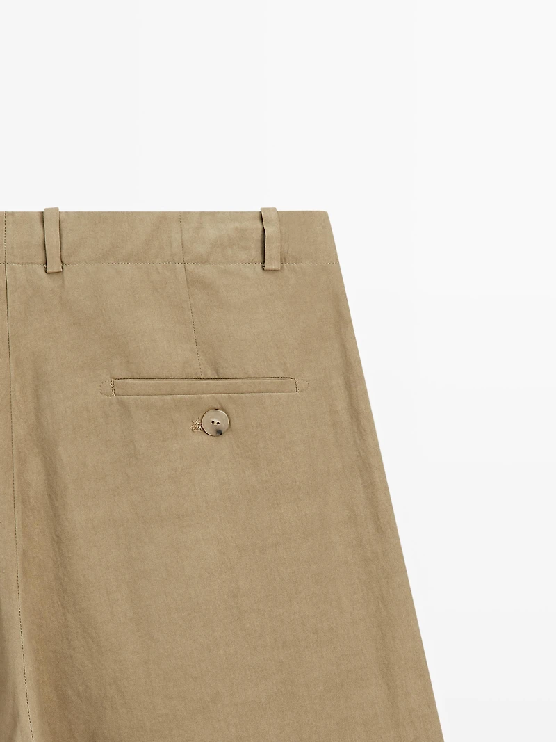 Bermuda shorts with crossover fastening - STUDIO